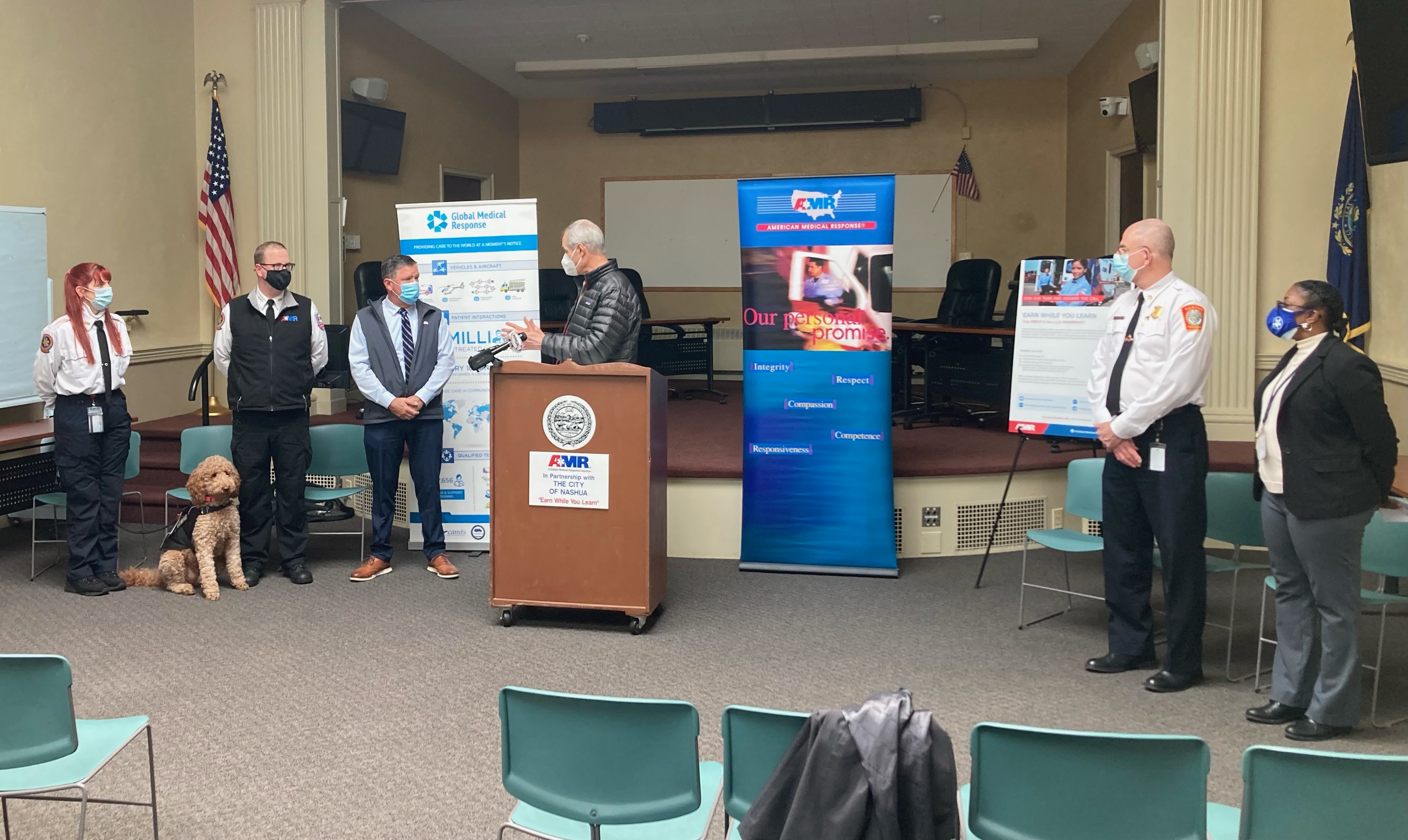 Nashua Public Health Director, Fire Chief Join AMR to Launch Paid EMT Training Program
