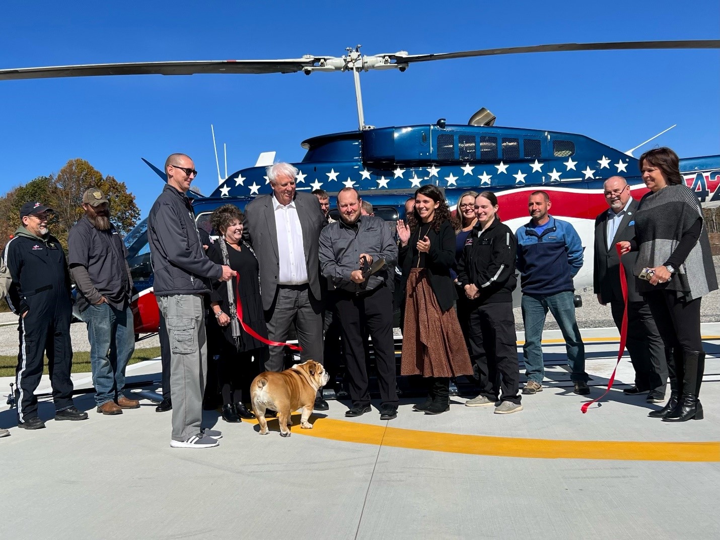 West Virginia Governor Visits Air Ambulance Base Opening in Mount Nebo