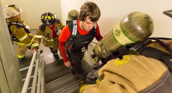 Firefighters in Full Gear Walk 110 Stories in Honor of 9/11 First Responders