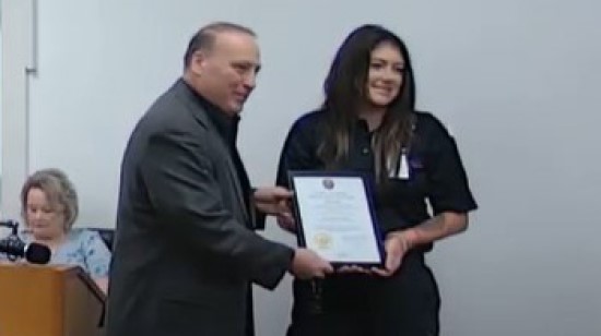First Responder Award Presented During Commissioners Meeting