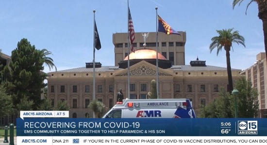 EMS Community Helps Paramedic as he and his son Battle COVID-19