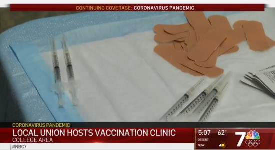 Hundreds of Frontline Workers Receive COVID-19 Vaccine at Union Superstation