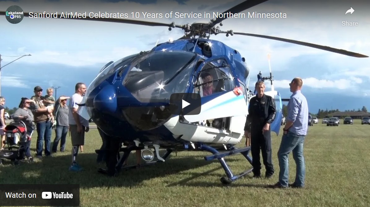 Sanford AirMed Celebrates 10 Years of Service in Northern Minnesota