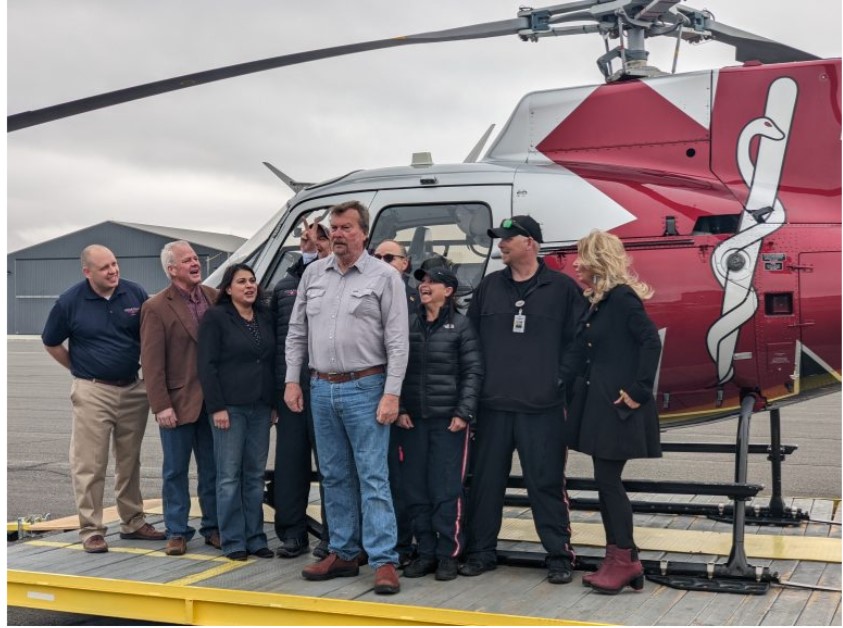 Wyoming Reps. Join AirMedCare to Announce Relaunching of Air Medical Services