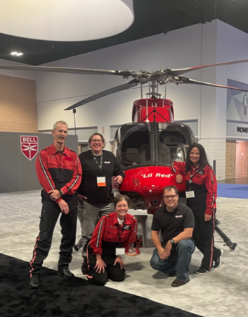 Air Link Crew, New Bell Helicopter Featured at Air Medical Transport Conference