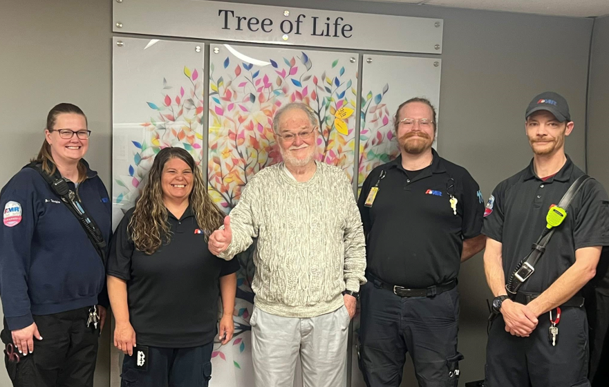 Cardiac Arrest Survivor Reunites with AMR Paramedics Who Saved His Life