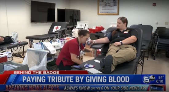 Law Enforcement, First Responders Donating Blood to Honor 9/11 Victims