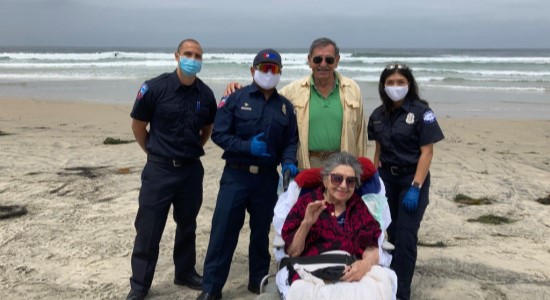 AMR San Diego Takes Hospice Patient to the Beach One Last Time