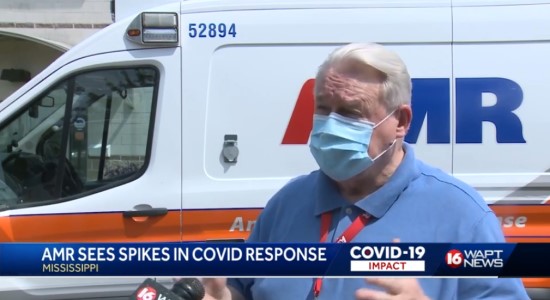 AMR Sees 10 Times the Number of COVID-19 Calls Compared to a Few Months Ago