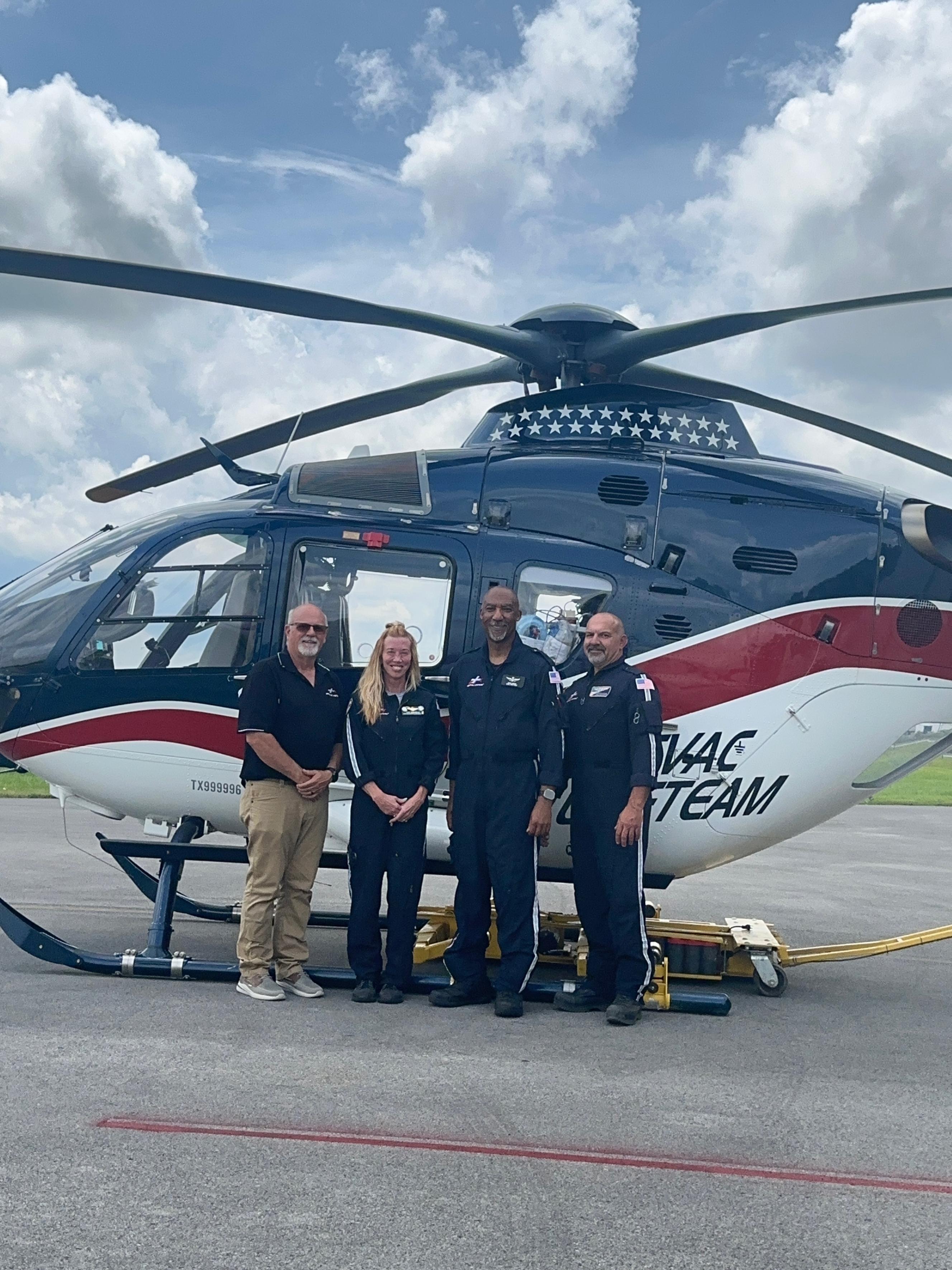 Local Air Ambulance Company Replaces Helicopter Destroyed by Storm