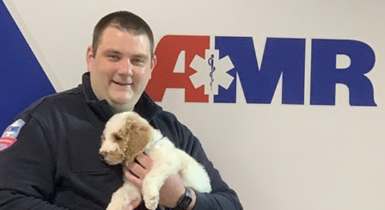 AMR Syracuse Welcomes Therapy Dog In Training
