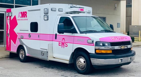 Pink Ambulance Hits the Streets for Breast Cancer Awareness
