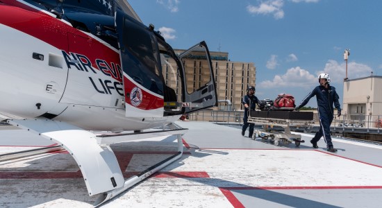 SIUE Students Experience Flight Nursing With Visit From Air Evac Lifeteam